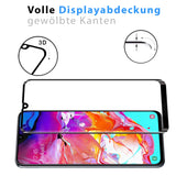 Full Screen Panzerglas für Samsung Galaxy A70 / A70s mit Farbrahmen
