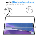 Full Screen Panzerglas für Samsung Galaxy Note 20 mit Farbrahmen