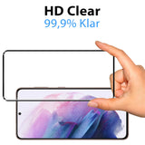 Full Screen Panzerglas für Samsung Galaxy S21 mit Farbrahmen