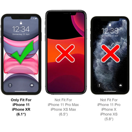 Kratzfeste und bruchsichere 9H Panzerfolie für iPhone XR / 11