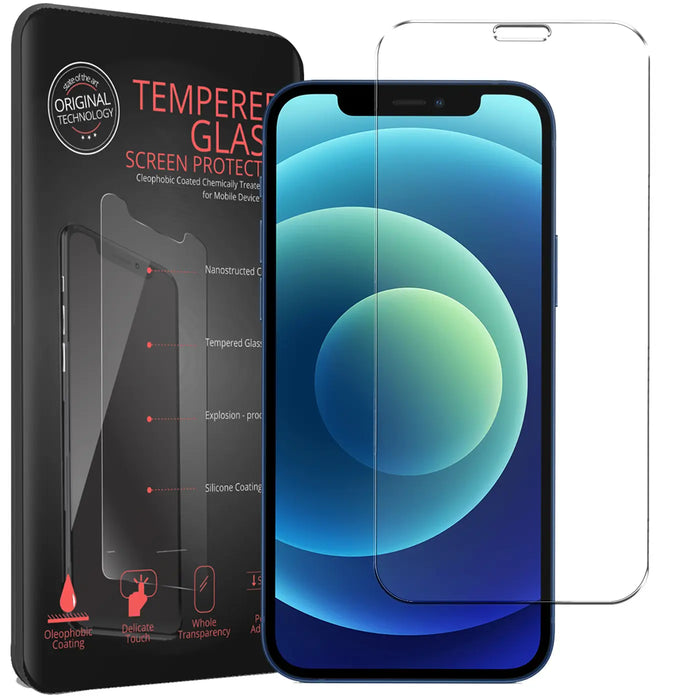 iPhone 12 / 12 Pro - 2x 9H Glasfolie für Display & Kamera