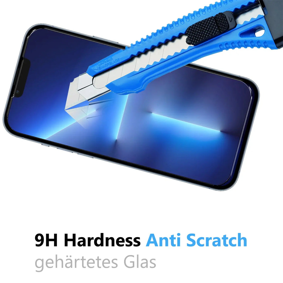 Widerstandsfähiges 9H-Glas