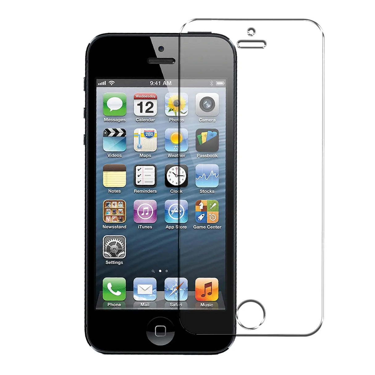 Kratzfeste und bruchsichere 9H Panzerfolie für iPhone 5 / 5S / SE