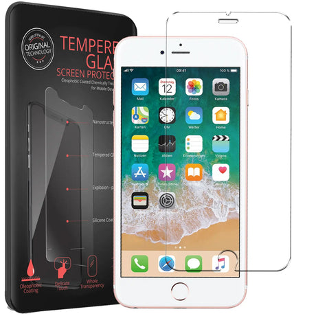 Kratzfeste und bruchsichere 9H Panzerfolie für iPhone 6s Plus / 6 Plus