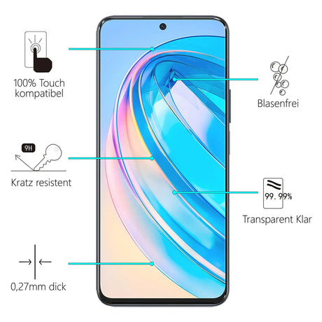 Kratzfeste und bruchsichere 9H Panzerfolie für Honor X8a