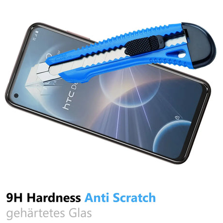 Kratzfeste und bruchsichere 9H Panzerfolie für HTC Desire 22 Pro