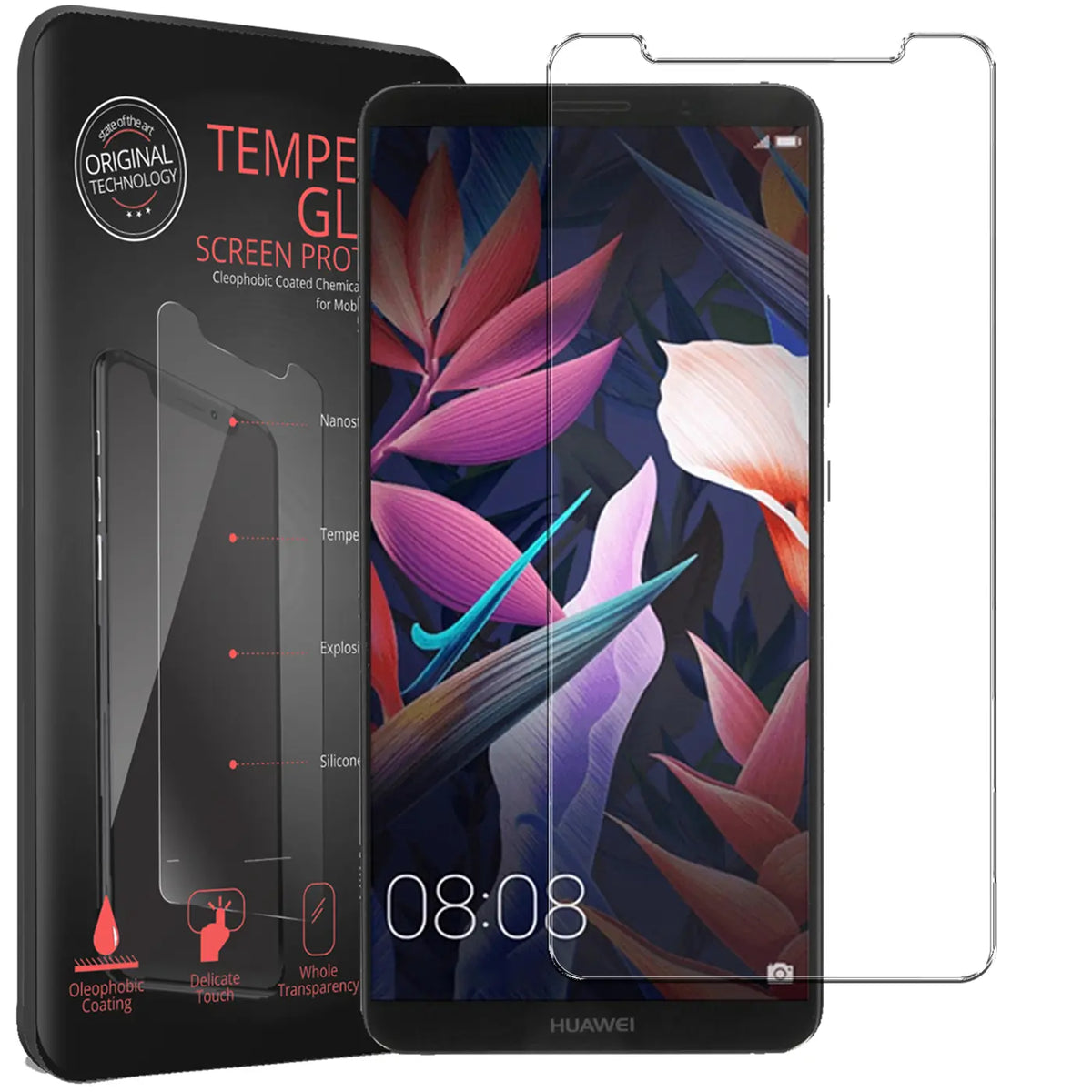 Kratzfeste und bruchsichere 9H Panzerfolie für Huawei Mate 10 Pro