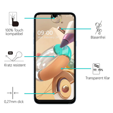 Kratzfeste und bruchsichere 9H Panzerfolie für LG K22