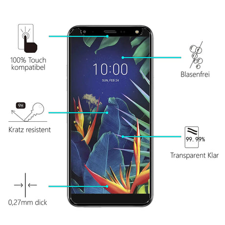 Kratzfeste und bruchsichere 9H Panzerfolie für LG K40