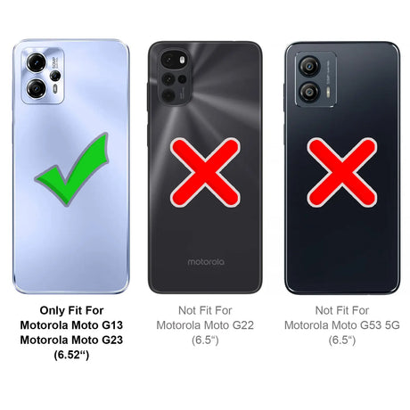 Kratzfeste und bruchsichere 9H Panzerfolie für Motorola Moto G13 / G23