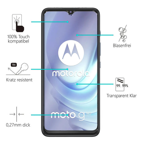 Kratzfeste und bruchsichere 9H Panzerfolie für Motorola Moto G50