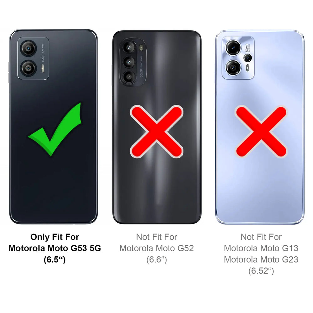 Kratzfeste und bruchsichere 9H Panzerfolie für Motorola Moto G53 5G
