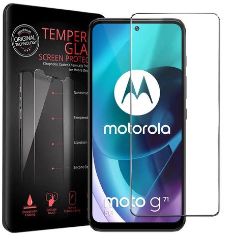 Kratzfeste und bruchsichere 9H Panzerfolie für Motorola Moto G71 5G