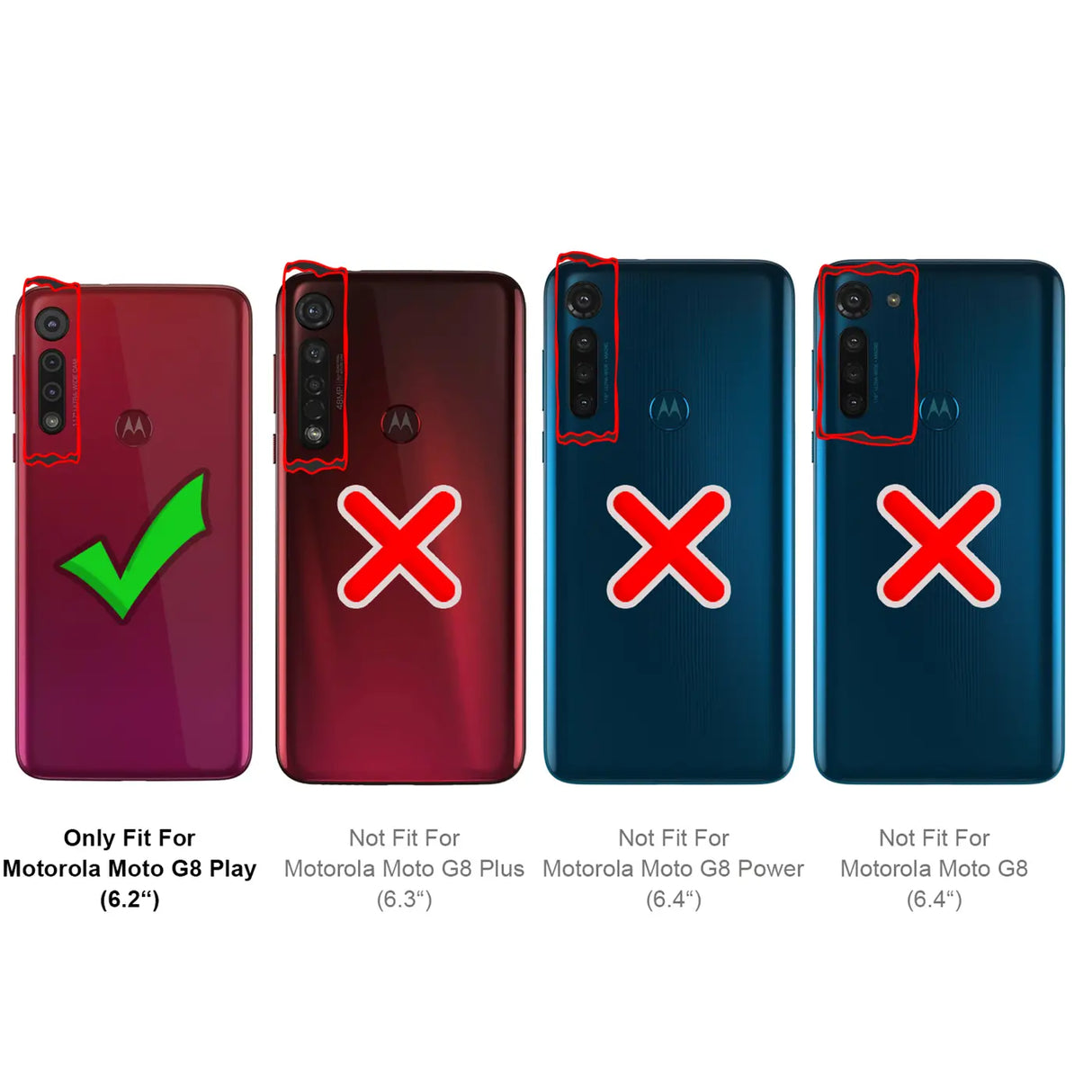Kratzfeste und bruchsichere 9H Panzerfolie für Motorola Moto G8 Play