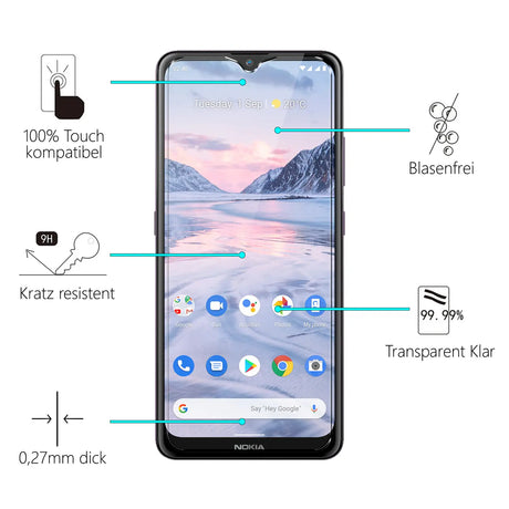 Kratzfeste und bruchsichere 9H Panzerfolie für Nokia 2.4