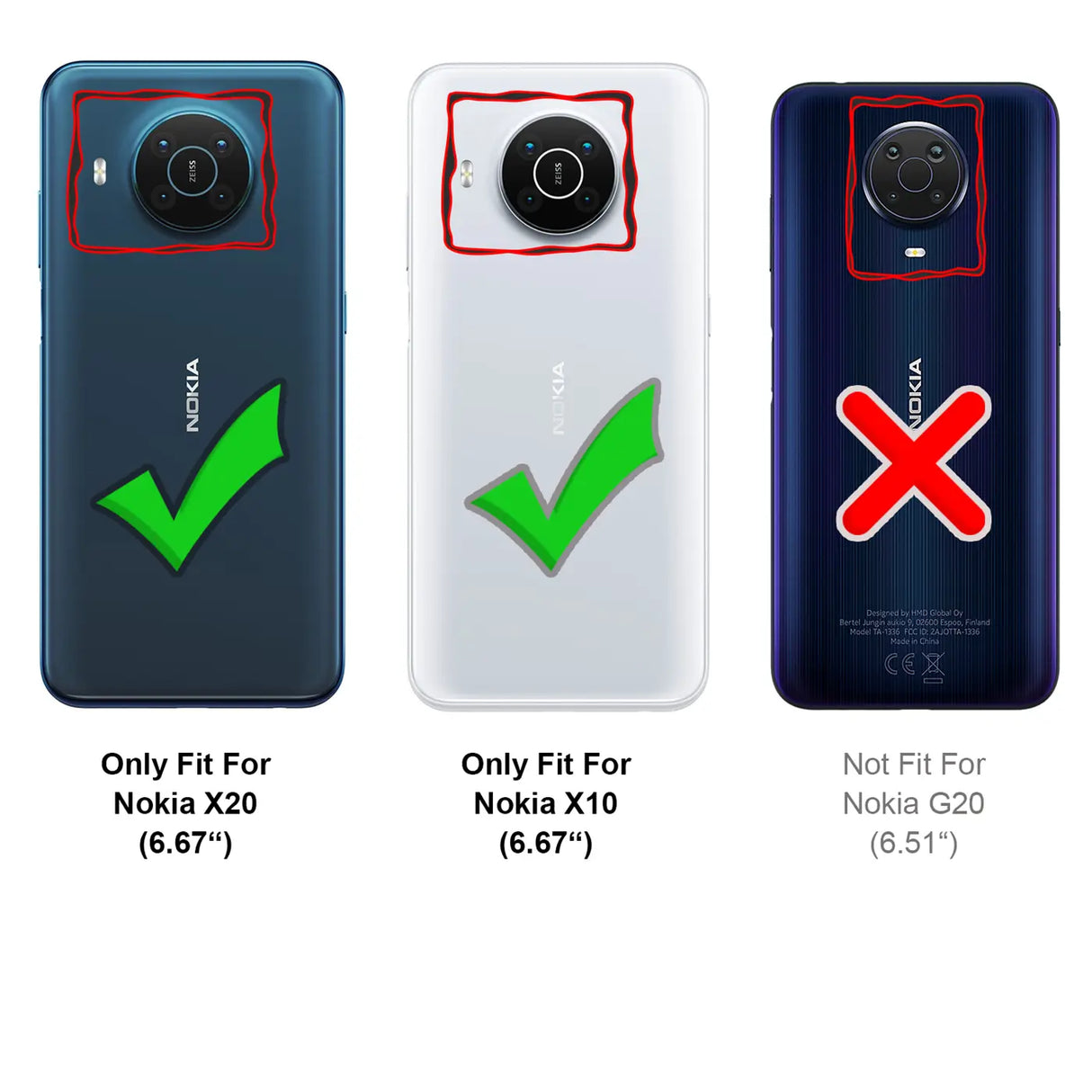 Kratzfeste und bruchsichere 9H Panzerfolie für Nokia X20 / X10