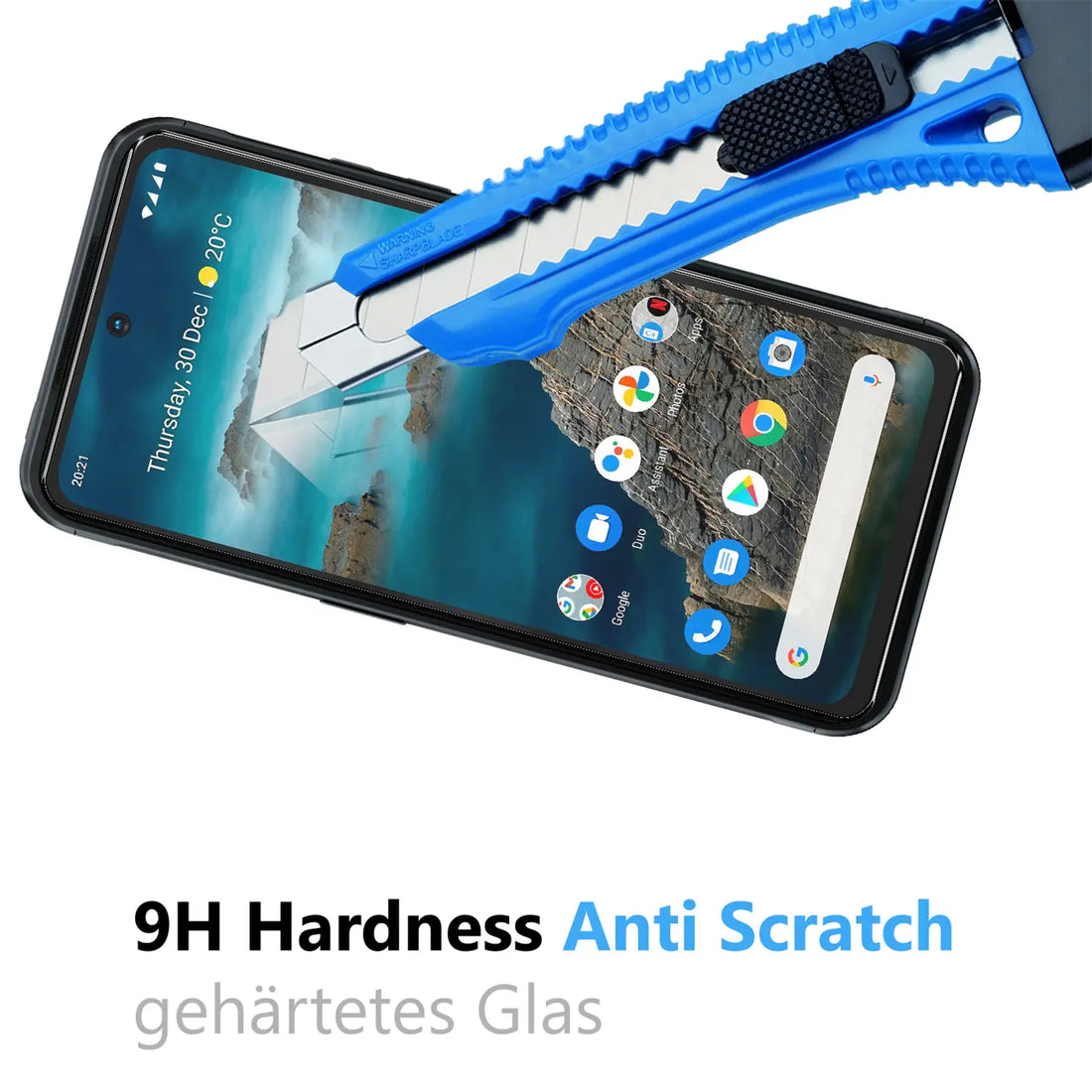 Kratzresistentes Hartglas