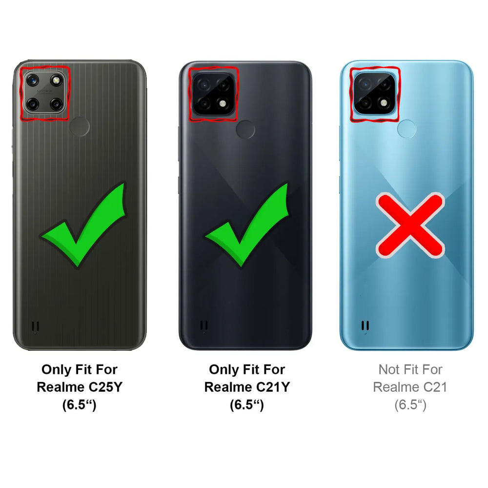 Kratzfeste und bruchsichere 9H Panzerfolie für Realme C25Y / C21Y