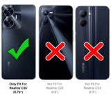 Kratzfeste und bruchsichere 9H Panzerfolie für Realme C55