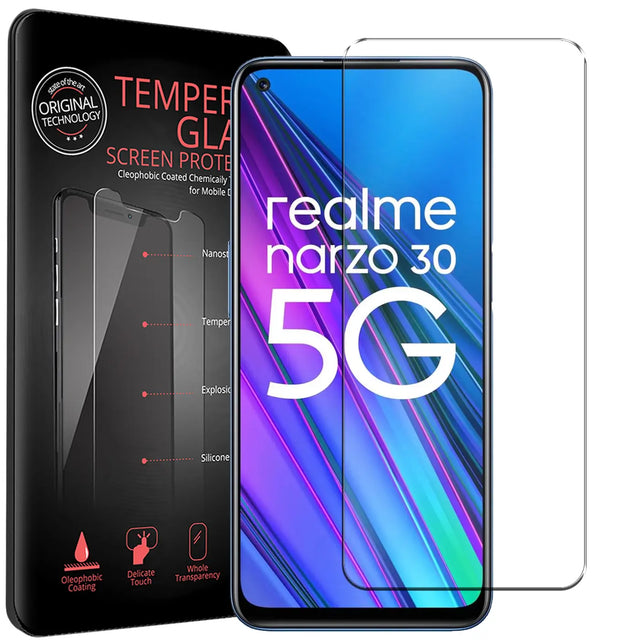 Kratzfeste und bruchsichere 9H Panzerfolie für Realme Narzo 30 5G