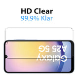 Kratzfeste und bruchsichere 9H Panzerfolie für Samsung Galaxy A25 5G
