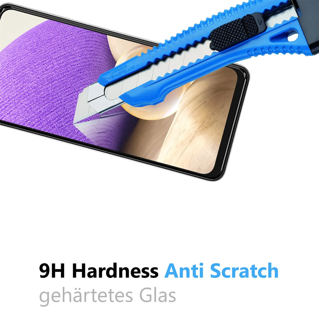 Zuverlässige 9H Kratzfestigkeit