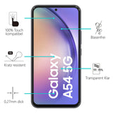 Kratzfeste und bruchsichere 9H Panzerfolie für Samsung Galaxy A54 5G