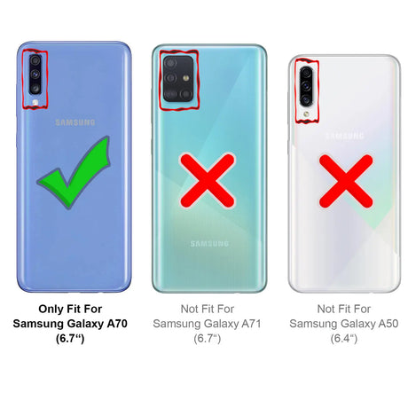 Kratzfeste und bruchsichere 9H Panzerfolie für Samsung Galaxy A70 / A70s