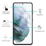 Kratzfeste und bruchsichere 9H Panzerfolie für Samsung Galaxy S21