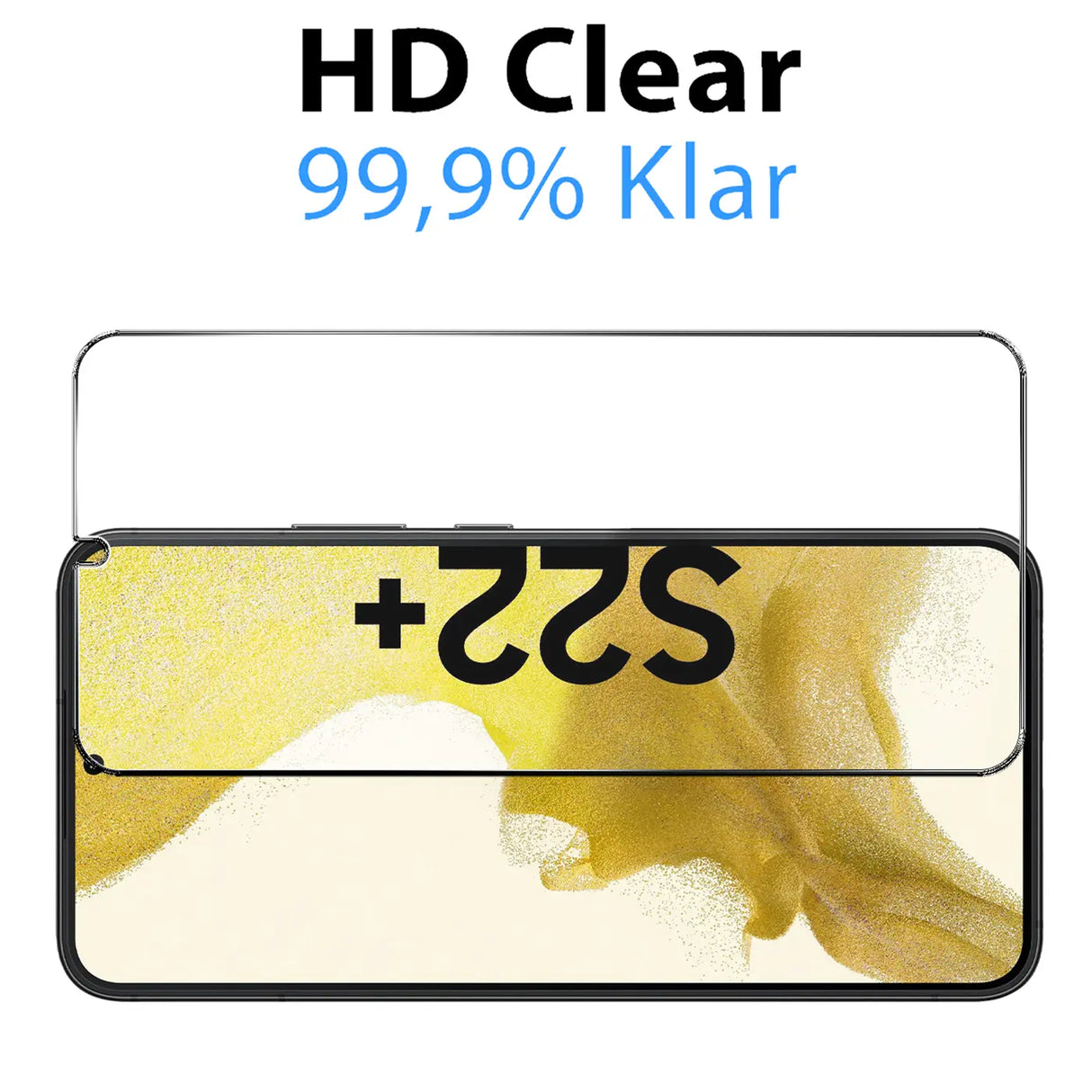 Kratzfeste und bruchsichere 9H Panzerfolie für Samsung Galaxy S22 Plus