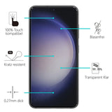 Kratzfeste und bruchsichere 9H Panzerfolie für Samsung Galaxy S23 Plus