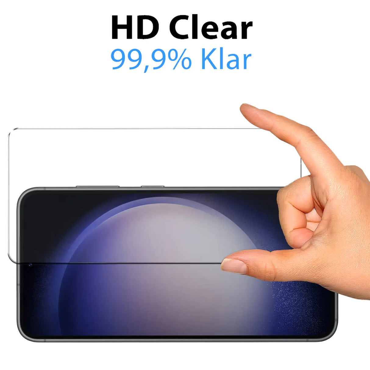 Kratzfeste und bruchsichere 9H Panzerfolie für Samsung Galaxy S23 Plus