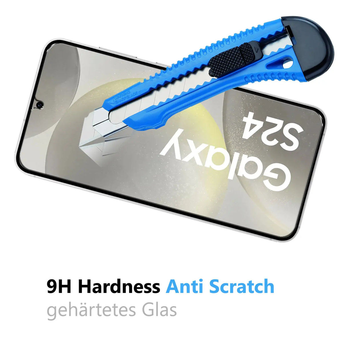 Kratzfeste und bruchsichere 9H Panzerfolie für Samsung Galaxy S24