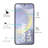 Kratzfeste und bruchsichere 9H Panzerfolie für Samsung Galaxy S24 Plus
