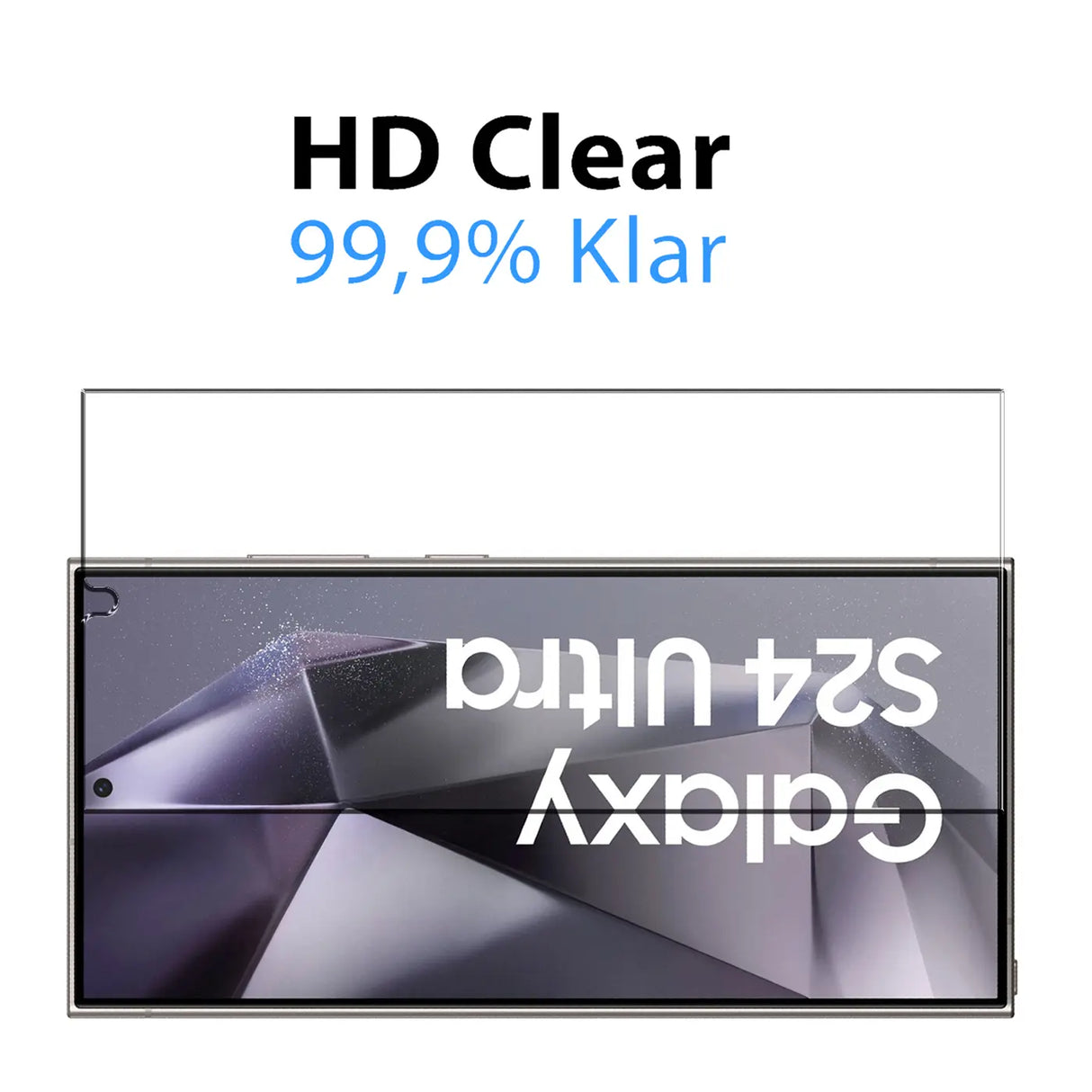 Kratzfeste und bruchsichere 9H Panzerfolie für Samsung Galaxy S24 Ultra