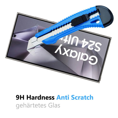 Kratzfeste und bruchsichere 9H Panzerfolie für Samsung Galaxy S24 Ultra