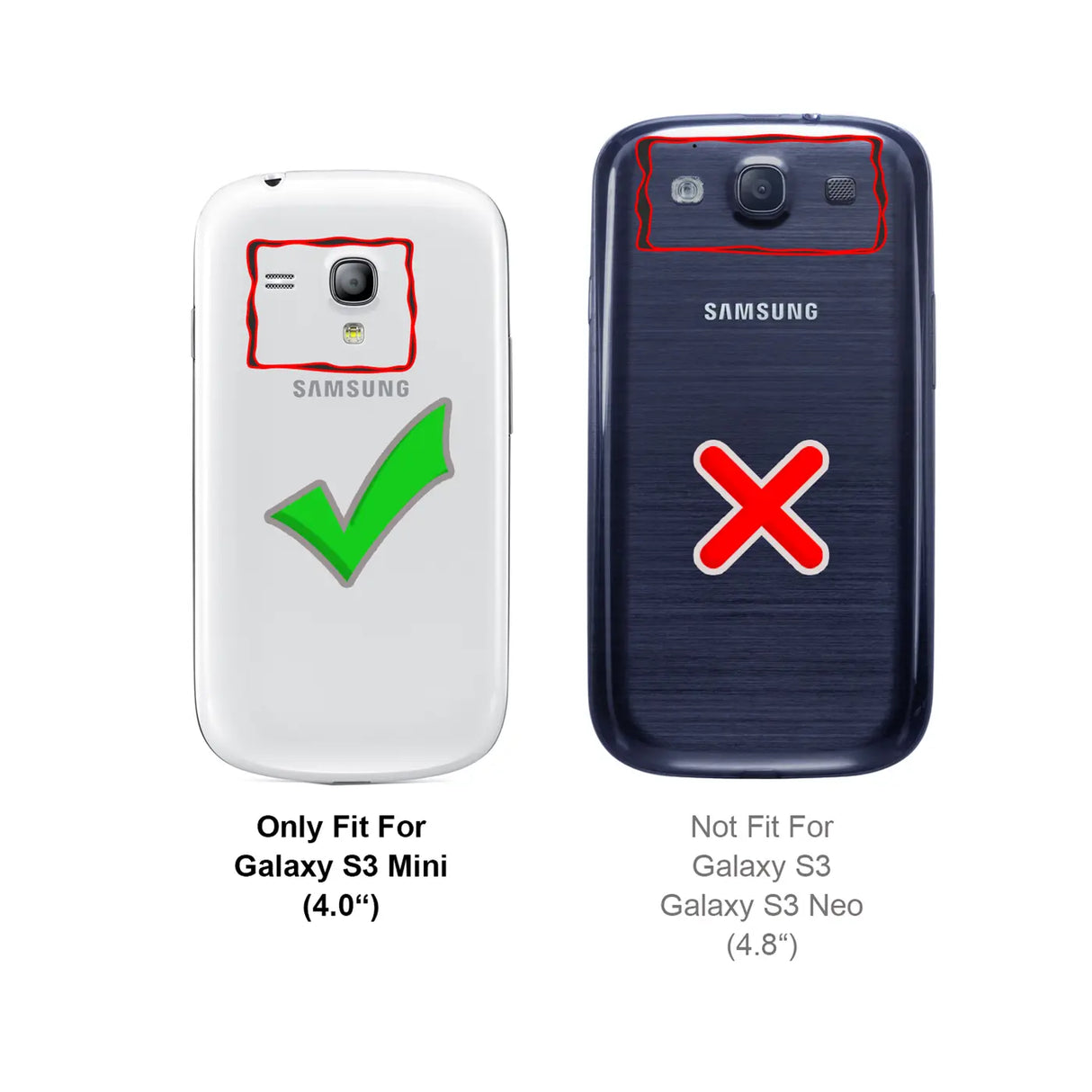 Kratzfeste und bruchsichere 9H Panzerfolie für Samsung Galaxy S3 Mini