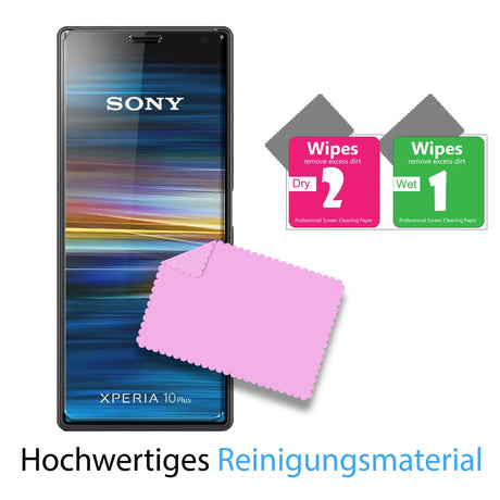 Kratzfeste und bruchsichere 9H Panzerfolie für Sony Xperia 10 Plus