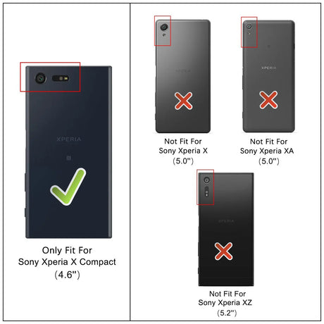 Kratzfeste und bruchsichere 9H Panzerfolie für Sony Xperia X Compact