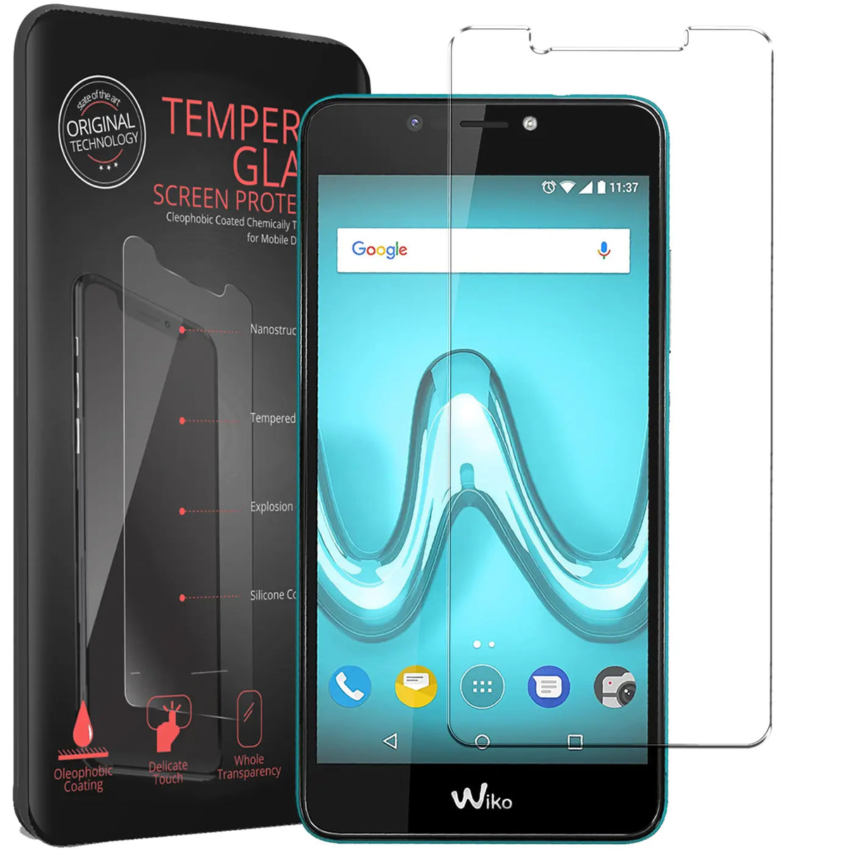 Kratzfeste und bruchsichere 9H Panzerfolie für Wiko Tommy 2 Plus