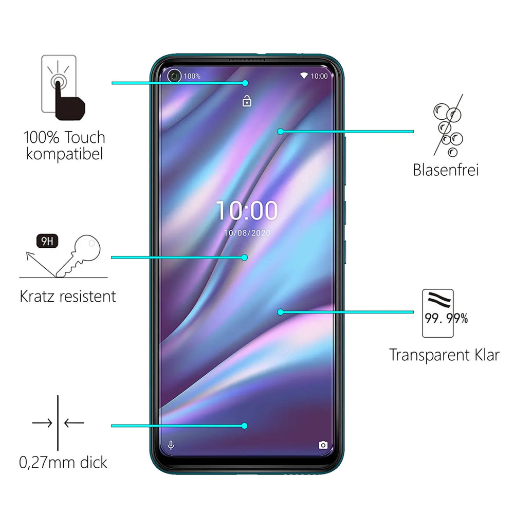 Kratzfeste und bruchsichere 9H Panzerfolie für Wiko View 5 / View 5 Plus