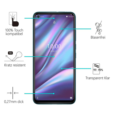 Kratzfeste und bruchsichere 9H Panzerfolie für Wiko View 5 / View 5 Plus
