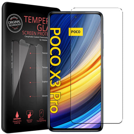 Kratzfeste und bruchsichere 9H Panzerfolie für Xiaomi Poco X3 Pro