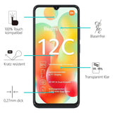 Kratzfeste und bruchsichere 9H Panzerfolie für Xiaomi Redmi 12C
