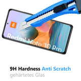 Kratzfeste und bruchsichere 9H Panzerfolie für Xiaomi Redmi Note 10 Pro