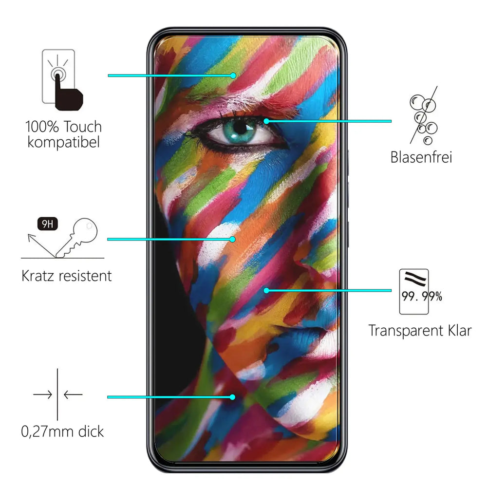 Kratzfeste und bruchsichere 9H Panzerfolie für ZTE Axon 20