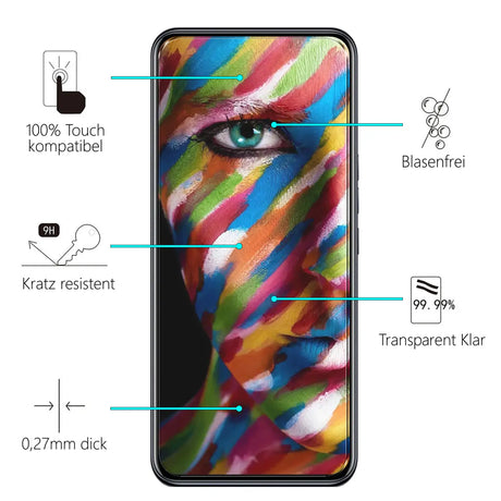 Kratzfeste und bruchsichere 9H Panzerfolie für ZTE Axon 20