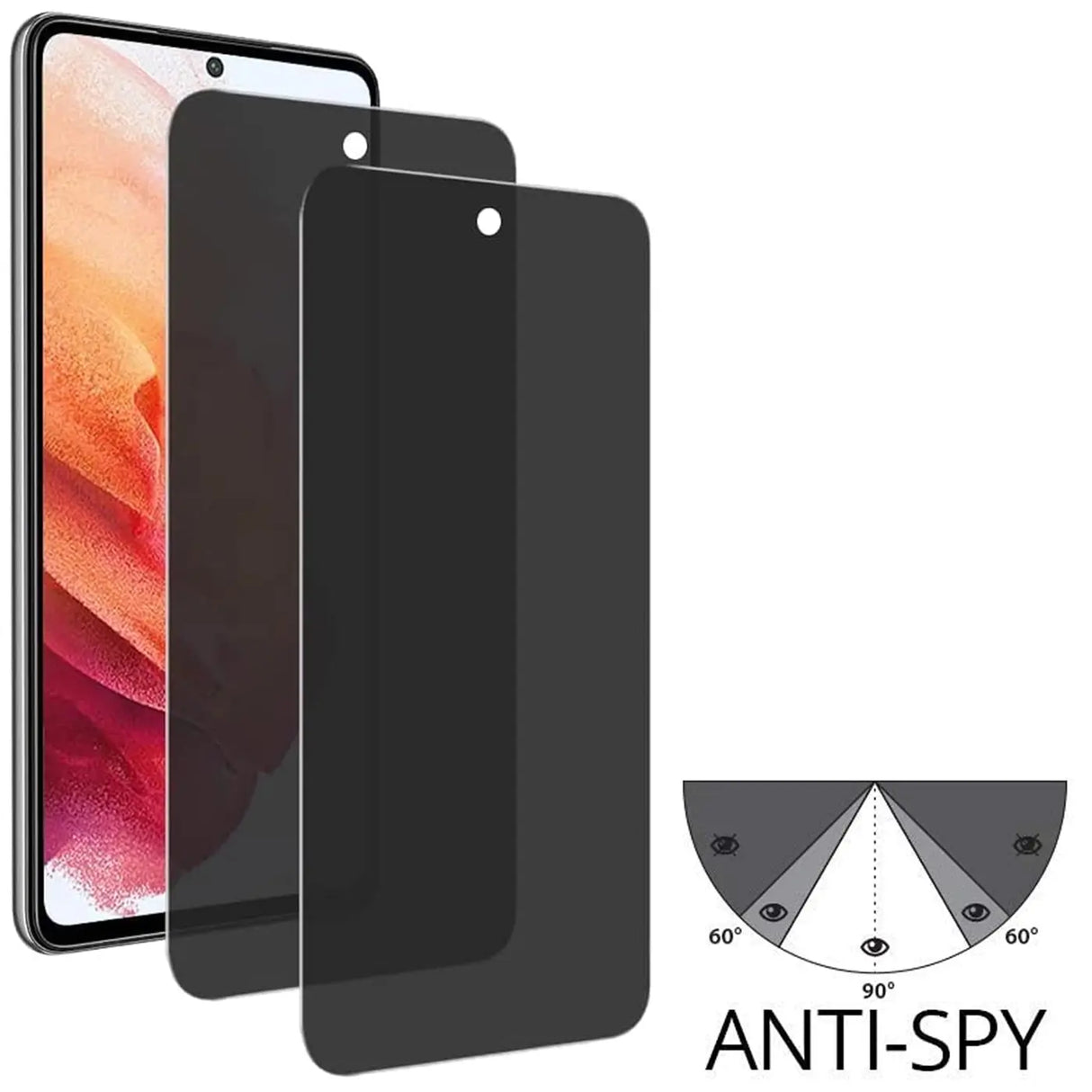 Kratzfestes Panzerglas für Samsung Galaxy A14 4G / 5G mit Blickschutz