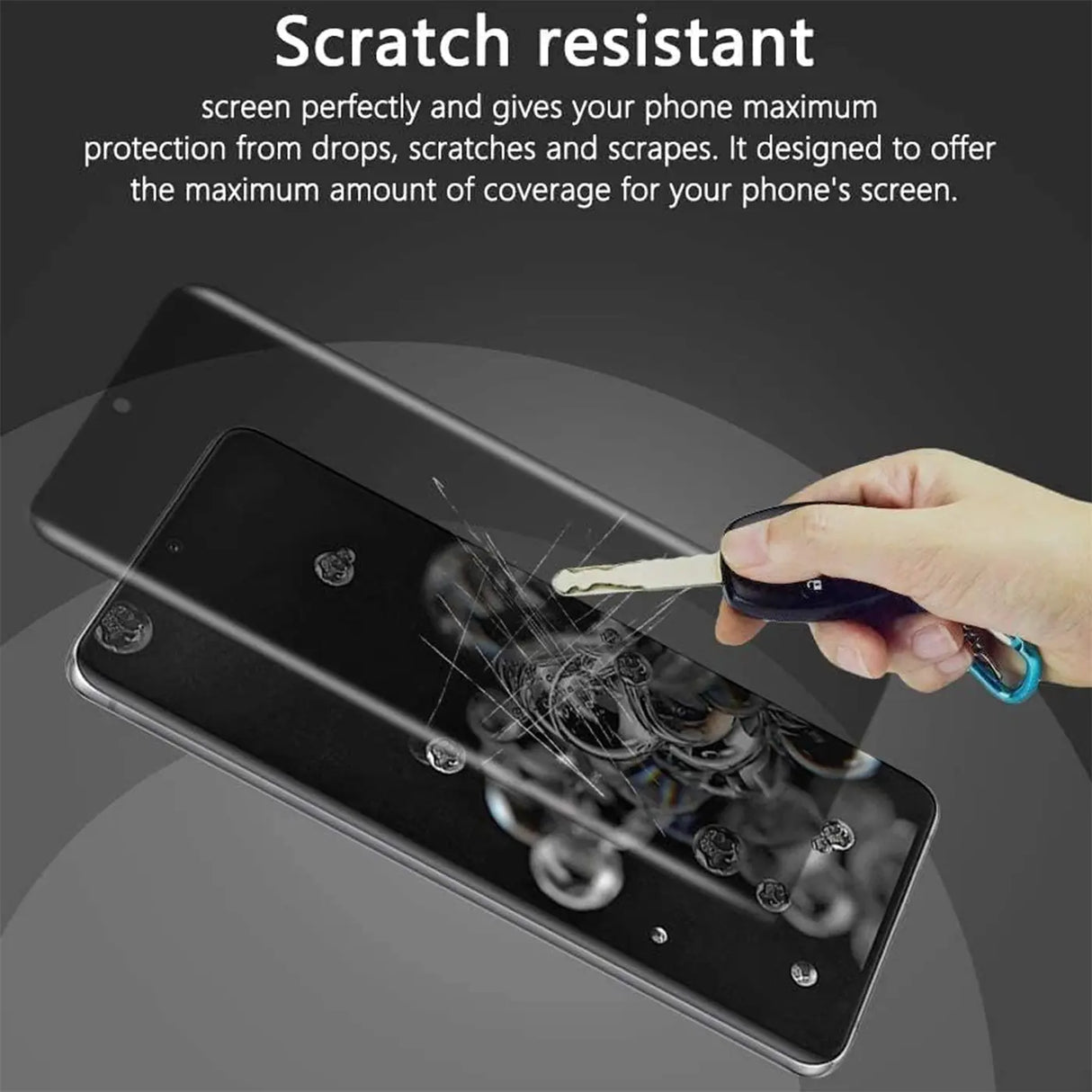 Kratzfestes Panzerglas für Samsung Galaxy S24 FE mit Blickschutz