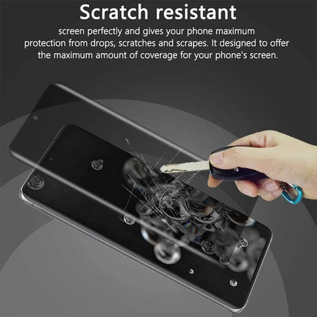 Kratzfestes Panzerglas für Samsung Galaxy S25 mit Blickschutz